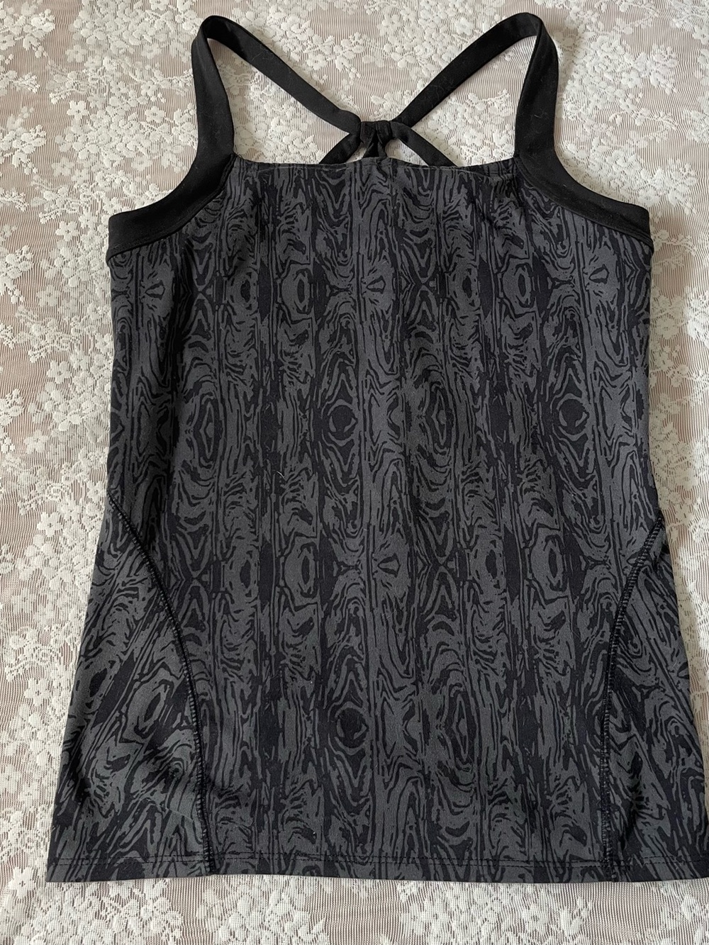 Soybu Black Active Tee with White Logo Print